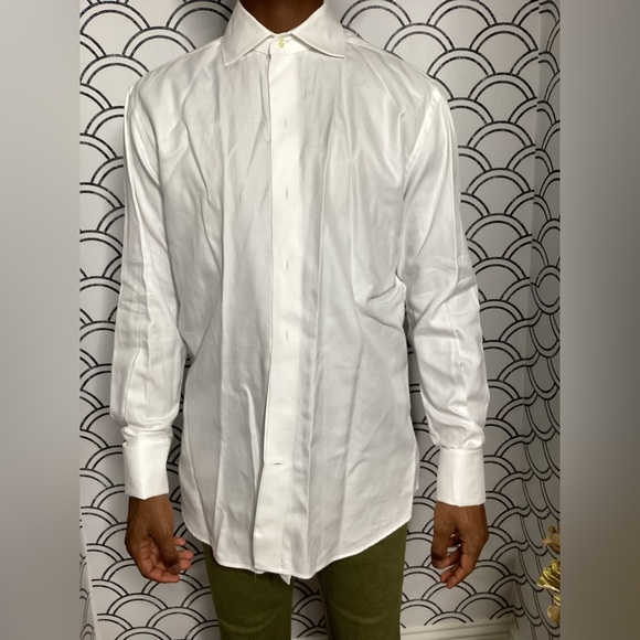 Other - Ledbury Classic Fit White Button-Down Shirt – Size 15½ |